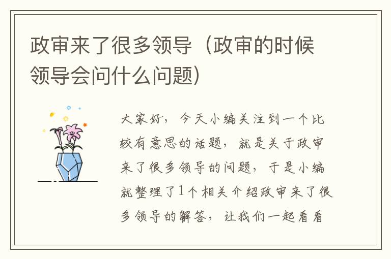 政审来了很多领导（政审的时候领导会问什么问题）